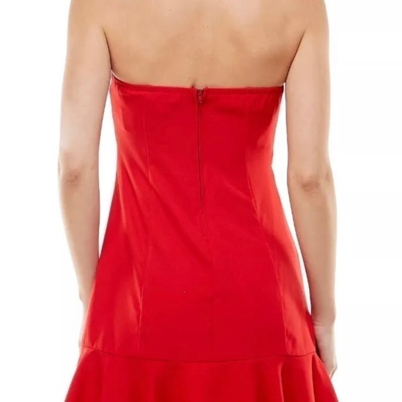 𝅺speechless Juniors' Strapless Ruffle-Hem Dress - Red, Size 13, $69 - Picture 3 of 9
